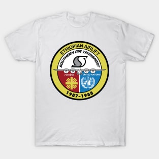 The PARANOIA CIA Airlines Collection: Southern Air Transport: Ethiopian Airlift T-Shirt